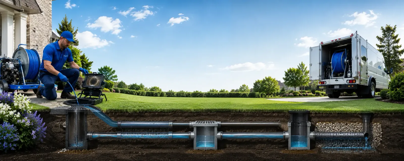 Outdoor drain cleaning information for Broadview, MT